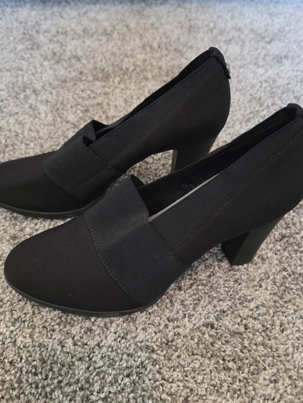 Anne Klein Brand New iflex Chunky Black Pump Heel